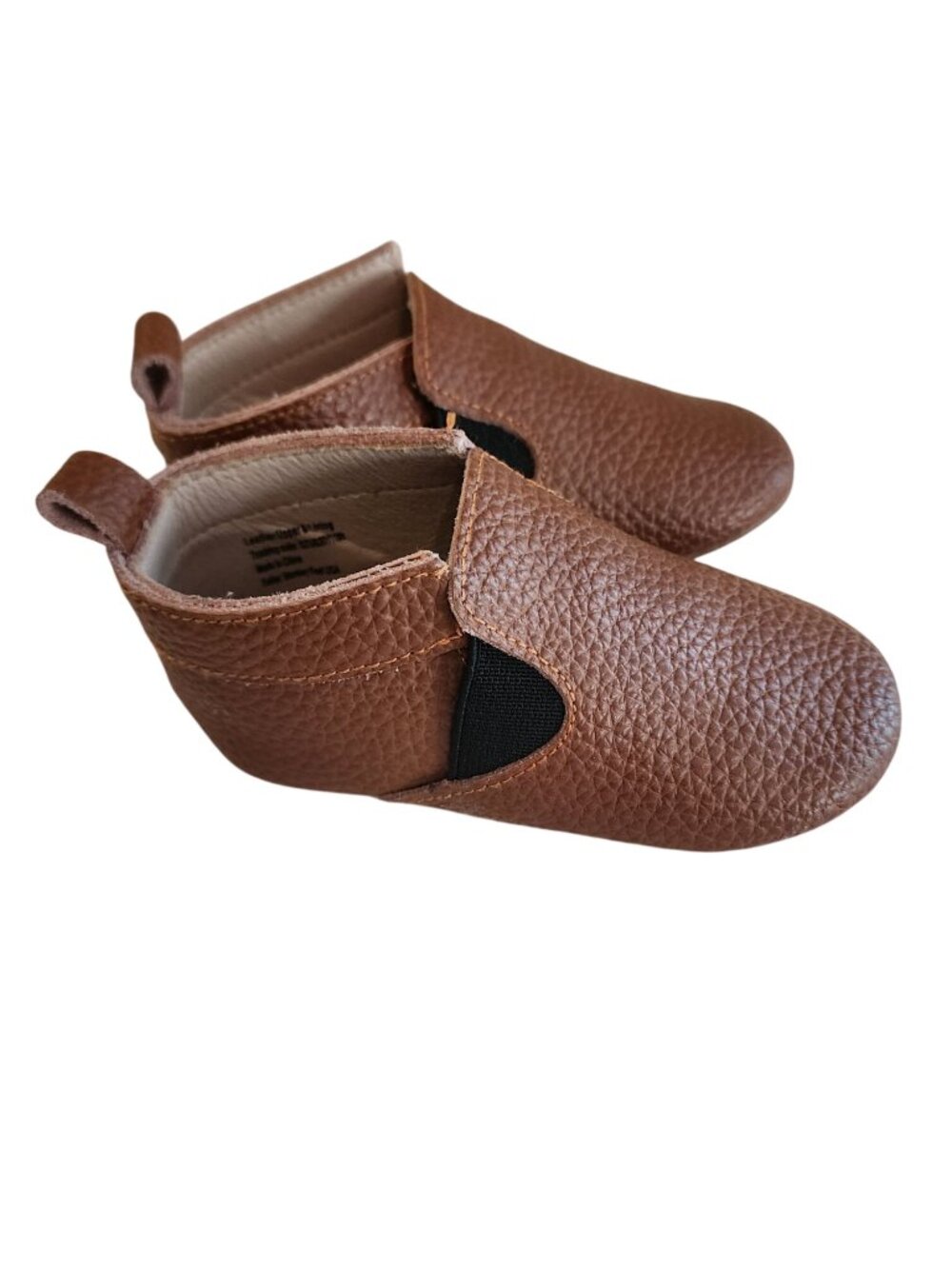 Monkey Feet Brown Leather Moccasins Infant size 12 - 18 mos
